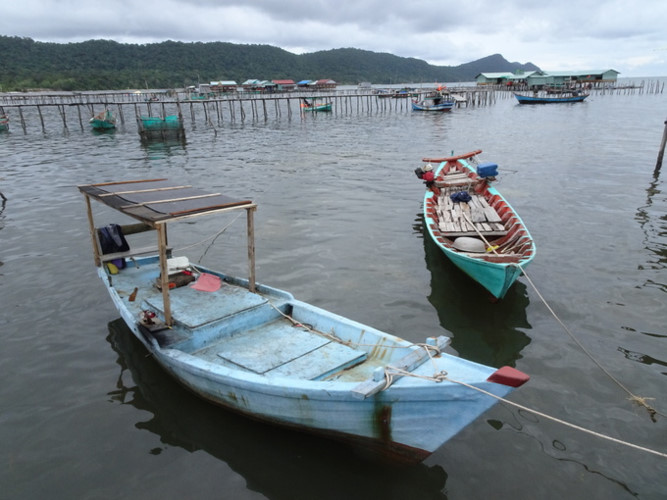 fishing boats in phu quoc island